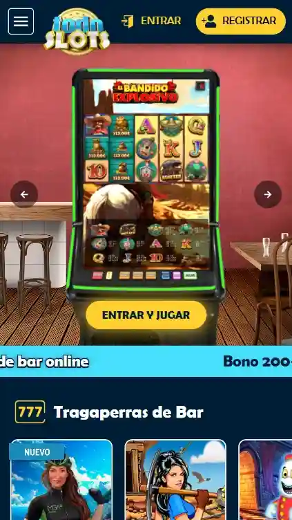 Opciones de juego inteligente en aplicación Todoslots